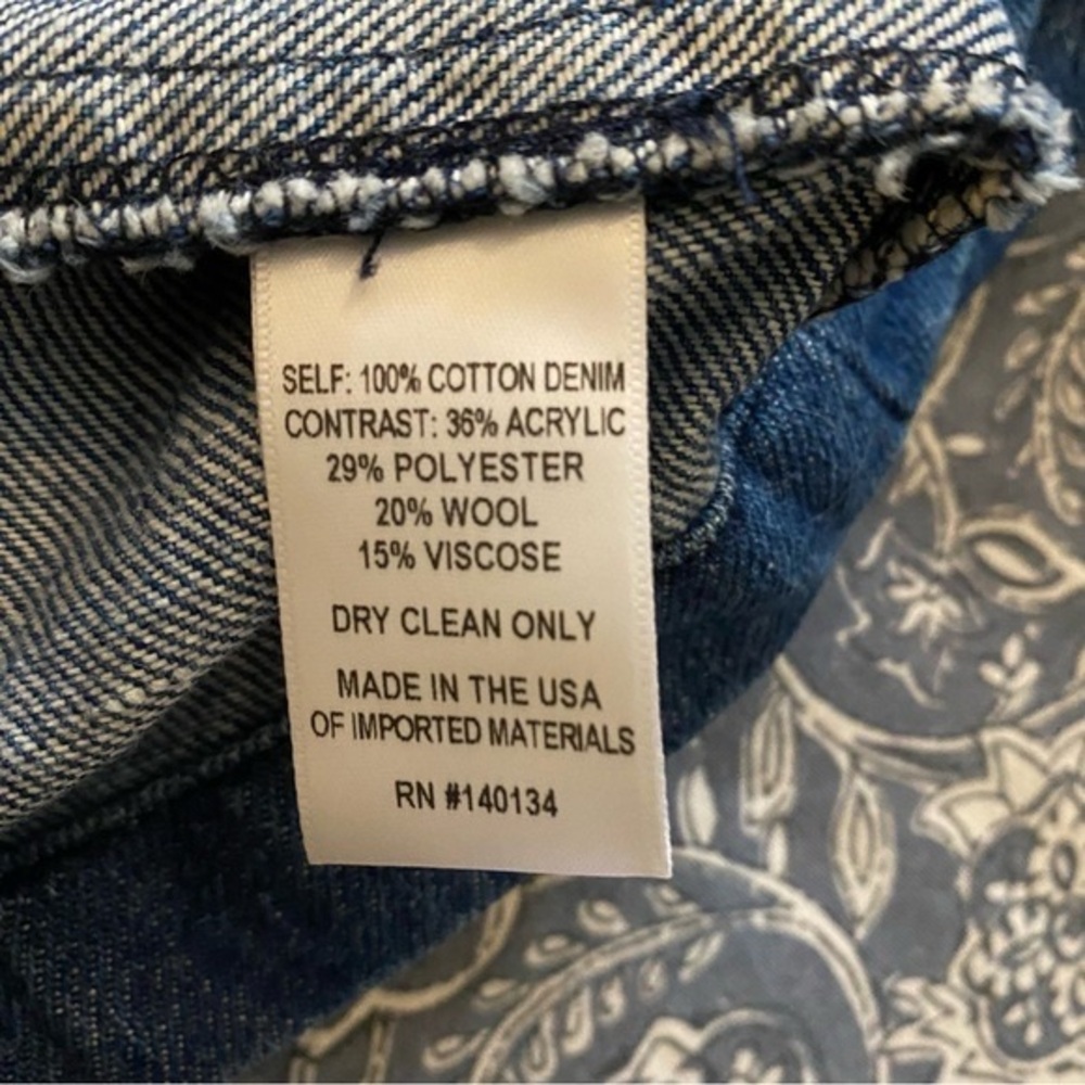 Carleen Quarter Button DenimPlaid Pullover ShirtShacket - Picture 5 of 6